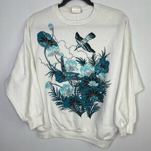 VINTAGE floral spring graphic sweatshirt